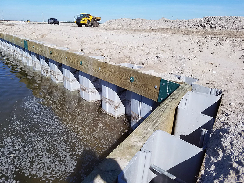 Применение композитных свай в водоохранной промышленности